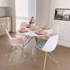 Shop havertys for dining room tables at the price you want. White Top 110cm Moda Cd1 Round Dining Table Modern Kitchen Furniture