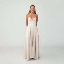 Strappy Tri Cup Gown Dresses Maxi Dress Formal Gowns