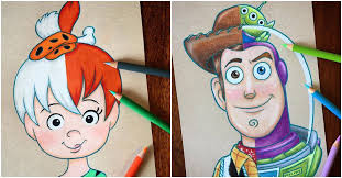 Hybrid Art By Instagram User Dada16808 Post daily dose of awesome drawings.