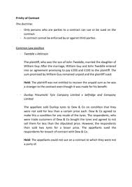 Doctrine of privity of contract. Contract Notes Privity Of Contract Privity Of Contract The Doctrine Only Persons Studocu