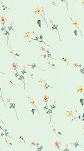 Aesthetic mint green flower background. Download Premium Vector Of Blooming Flower Seamless Pattern On A Green Background Vector By Aew About Spring Flower Vector Seamless Pattern Mint Wallpaper Pho Mint Green Wallpaper Iphone Flower Background Wallpaper