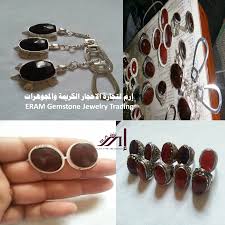 طقم رجالي فاخر عقيق يمني احمر كبدي دم الغزال درجة اولى طبيعي 100 Agate Gemstone Jewelry Jewelry Gemstones