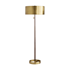 Coconut Beaded Chandelier In 2020 Antique Brass Floor Lamp Floor Lamp Brass Floor Lamp