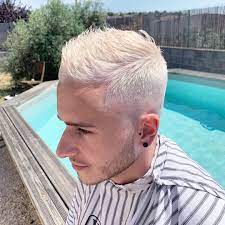 White Pearl White Barber Barbershop Color Men Style Whitehair Hair Haircolor Barbermen Tokoyabarber Tokoya Cold Blonde Hair Color Pearl White