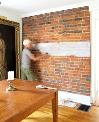 I Painted My 170 Year Old Brick Wall Brick Interior Wall Painted Brick Walls Painting Brick Wall Interior