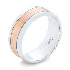 Custom Two Tone Men S Wedding Band 102961 Seattle Bellevue Joseph Jewelry Mens Wedding Bands Mens Wedding Rings Wedding Men
