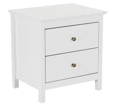 A classic glass side table can give your space a sense of glamour. Hamilton Bedside Table Fantastic Furniture