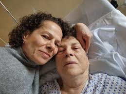 Tribute to my mama. We've been in the hospital since Monday.. I sleep in a  reclining chair next to the one who birthed me and my twin sister. ❤️ I am  hopeful