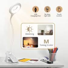 Wall mounted ambient night light neck lights for reading Clip On Reading Light 28 Led Rechargeable Book Light With 3 Color X 3 Brightness Eye Protection Kids Desk Lamp Touch Control Light For Night Reading In Bed Home Kitchen Clip