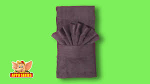 Once you master this folding technique, you'll be folding towels in seconds flat. Towel Folding Unique Hand Towel Fold Youtube