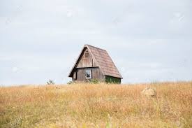 Small Wooden House On The Hill Stock Photo Picture And Royalty Free Image Image 36898230