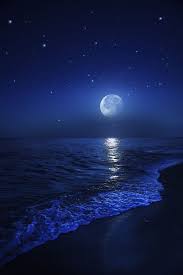 Wallpaper Moon Moonlight Blue Gece Gokyuzu Goruntuleri Resimler Manzara