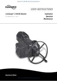 The collection that comprising chosen picture and the best among others. Flowserve Limitorque L120 85 Electric Actuator Iom