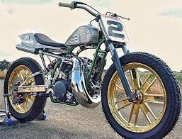 Kx500 2 Stroke Flat Tracker Tracker Motorcycle Cafe Racer Moto Flat Tracker