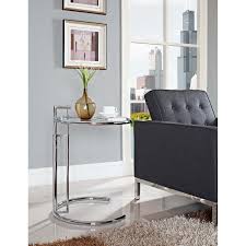 Modway Eileen Gray Side Table Silver Silber Beistelltisch Sofa Beistelltisch Beistelltisch