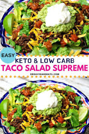 How to make your own keto taco seasoning. An Easy Low Carb And Keto Friendly Option For Taco Supreme At Home Includes Directions For An Easy G Low Carb Taco Salad Keto Taco Salad Salad Supreme Recipe
