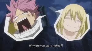 This fairy tail photo contains anime, comic book, manga, and cartoon. Fairy Tail Natsu Gropes Lucy On Make A Gif