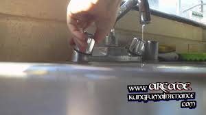 Faucet is leaking or dripping at the base, near the countertop. How To Stop Drips Or Leaks From Kitchen Faucet Spout By Replacing Stem Cartridge