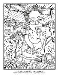 A coloring page full of characters ! Printable Jade Summer Coloring Pages Novocom Top