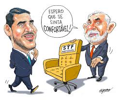 Lula indica Jorge Messias para a vaga de ministro do STF no lugar de Barroso #charge #cartum #cartoon #humor #política #humorpolitico #desenho #art #caricatura #caricature #jornal #opovo #jornalismo #illustration #ilustração #editorialcartoon ...
