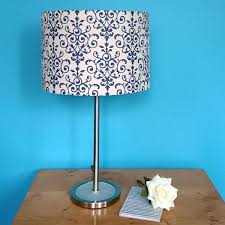 Nautical Lampshade For Ceiling Light Or Floor Table Lamp Talex Interiors Navy Lamp Shade Lamp Shade Blue Lamp Shade