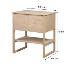 Check spelling or type a new query. Meuble Salle De Bain Chene Naturel 70 Cm Vasque Carree Atoll Mobin