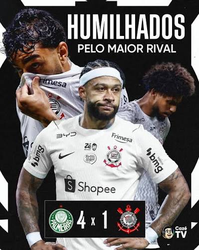 UMA DERROTA HISTÓRICA DO CORINTHIANS PARA O PALMEIRAS... #CoberturaCazéTV # Palmeiras #Corinthians #cztv25 #FutBR