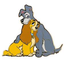 Disney Lady and the Tramp Jumbo Collectible Trading Pin – The Pink a la Mode