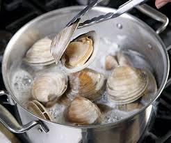 .clambake includes littleneck clams, baked chicken, choice of potatoes, corn on the cob. Clam Broth Recipe Finecooking