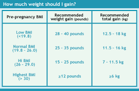 how much weight to gain during pregnancy visit blarney