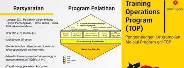 Selain itu perusahaan wajib memiliki sistem manajemen mutu, keselamatan/kesehatan kerja dan lingkungan kerja. Lowongan Training Operation Program Top Eni Skk Migas Polnes Politeknik Negeri Samarinda Official Web
