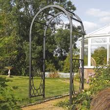 Wrenbury Metal Arch Assembly Required Departments Diy At B Garden Archway Garden Arches Arch Trellis