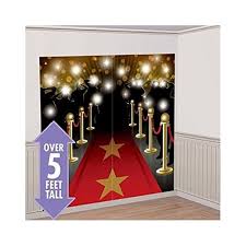 Create ared carpet theme birthday party for your child. Lunarland Red Carpet Movie Night Scene Setter Happy Birthday Party Wall Decoration Decor Buy Online In El Salvador At Elsalvador Desertcart Com Productid 33795962