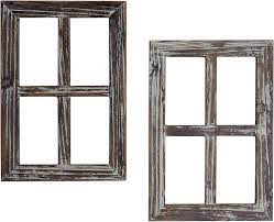 Kona is just as excited about the new hammock as i am! Amazon Com Mygift Rustic Torched Wood 4 Pane Window Frame Farmhouse Decorative Wall Accent Decor Set Of 2 Home Kitchen