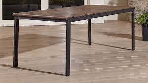 Rocha Ii Rectangular Dining Table Crate And Barrel Rectangular Dining Table Outdoor Dining Furniture Dining Table Sale