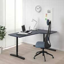 Bekant Corner Desk Right Linoleum Blue Black Ikea In 2020 Ikea Bekant Ikea Bekant Desk Corner Desk