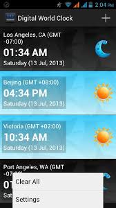 Maybe you would like to learn more about one of these? Digital World Clock For Android Apk Download