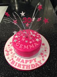 Birthday Cakes For Ladies 30th 30th Birthday Cake With Sparkly Stars 30th Birthday Cake For Women 30 Birthday Cake Birthday Cakes For Women