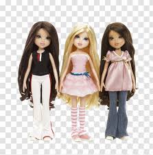 Get great deals on ebay! Momoko Doll Moxie Girlz Barbie Bratz Cartoon Three Dolls Transparent Png