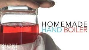 Hand boilers are looped and twisted glass sculptures containing a liquid that will boil as heat is transferred from your bare hand. Homemade Hand Boiler Science Experiment