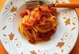 Resultado de búsqueda de amatriciana. Bucatini Or Spaghetti Amatriciana The Pasta Project