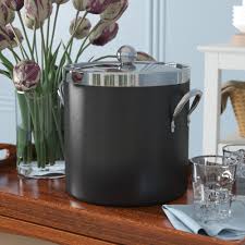 Comes with a matching airtight lid, the rubber seal effectively sealing in the temperature for maximum insulation. Ice Bucket Insulated Ice Buckets Wine Chillers You Ll Love In 2021 Wayfair