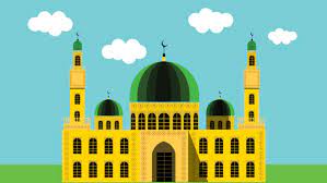 Gambar pemandangan masjid kartun berwarna. Pin Auf Gambar Kartun