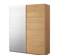 Oak Ikea Pax Double Wardrobe X 2 With Sliding Mirror And Oak Doors Wardrobe Dresser Ikea Pax Oak Doors