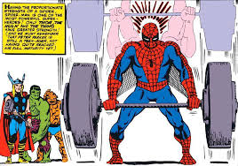 Everything here was created by him. By 1964 Spider Man Was The 4th Strongest Marvel Character Only Upped By Thor The Hulk And The Thing Via 616webhead On Twitter Spiderman