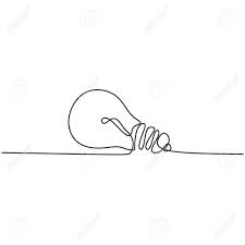 The illustration can represent an idea or solution or human creativity and inventiveness. One Line Drawing Light Bulb Symbol Idea And Creativity Isolated Royalty Free Cliparts Vectors And Stock Illustration Image 129793813