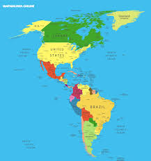Or us) or america, is a country primarily located in north america. Mapa America