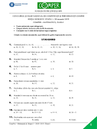 Arhiva subiecte | concursurile comper. Subiect Comper Matematica Etapai 2018 2019 Clasai