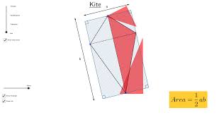 To download/print, click on the button bar on the bottom of the worksheet. Area Of Triangle Parallelogram Trapezium And Kite Geogebra