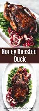 This Honey Roast Duck Recipe Makes A Beautiful Holiday Main Dish But Is Easy Enough For Any Special Occasi Roasted Duck Recipes Whole Duck Recipes Duck Recipes